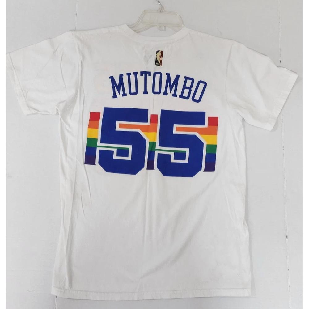Denver Nuggets Shirt Men Mutombo 55 See Measurements For Size Us Seller